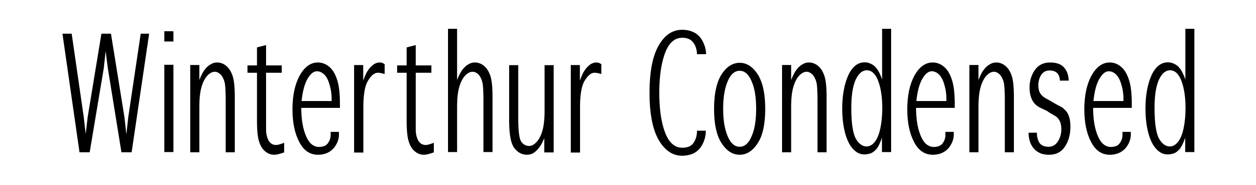 Winterthur Condensed